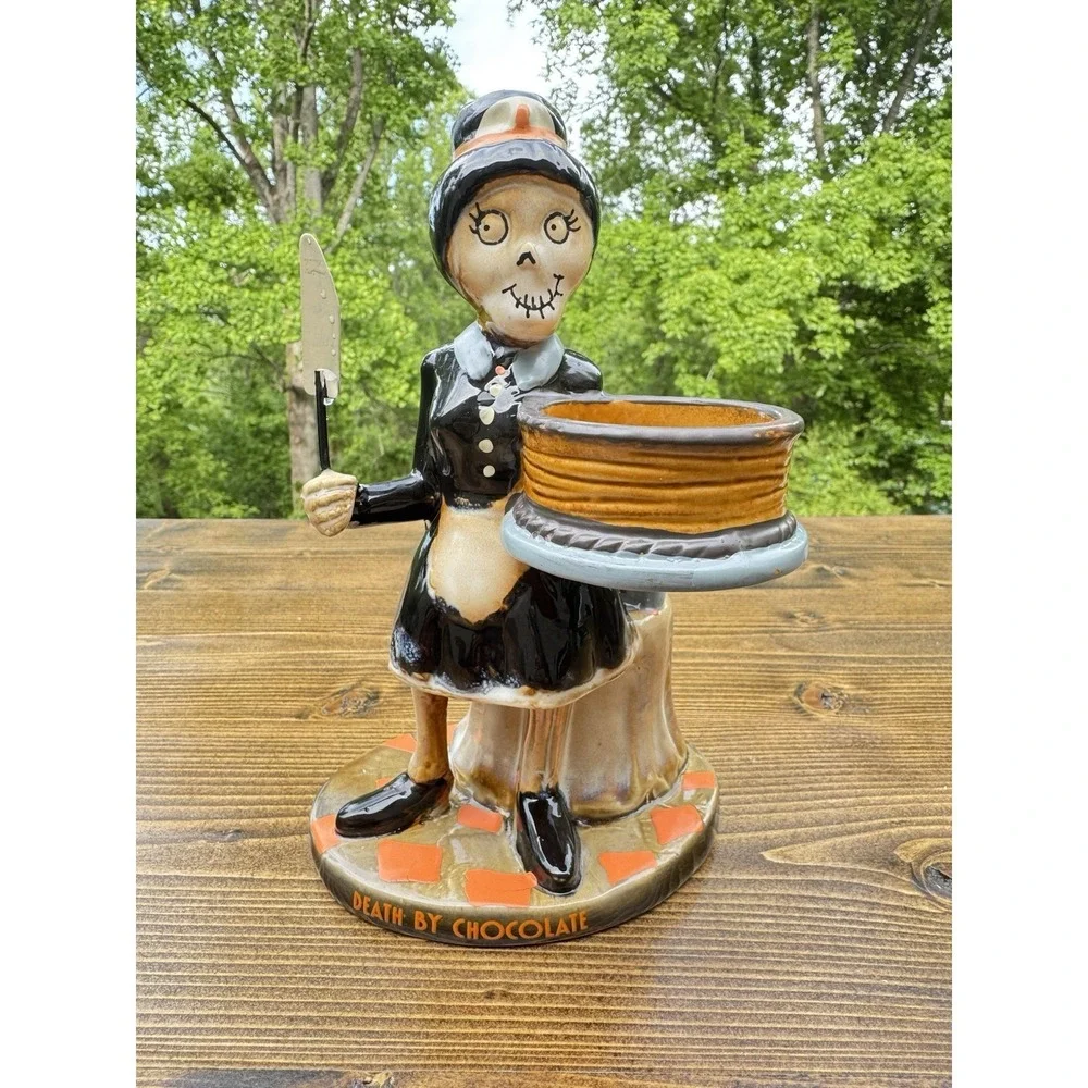 Yankee Candle Boney Bunch Death By Chocolate 2017 Tealight Holder‎ Halloween